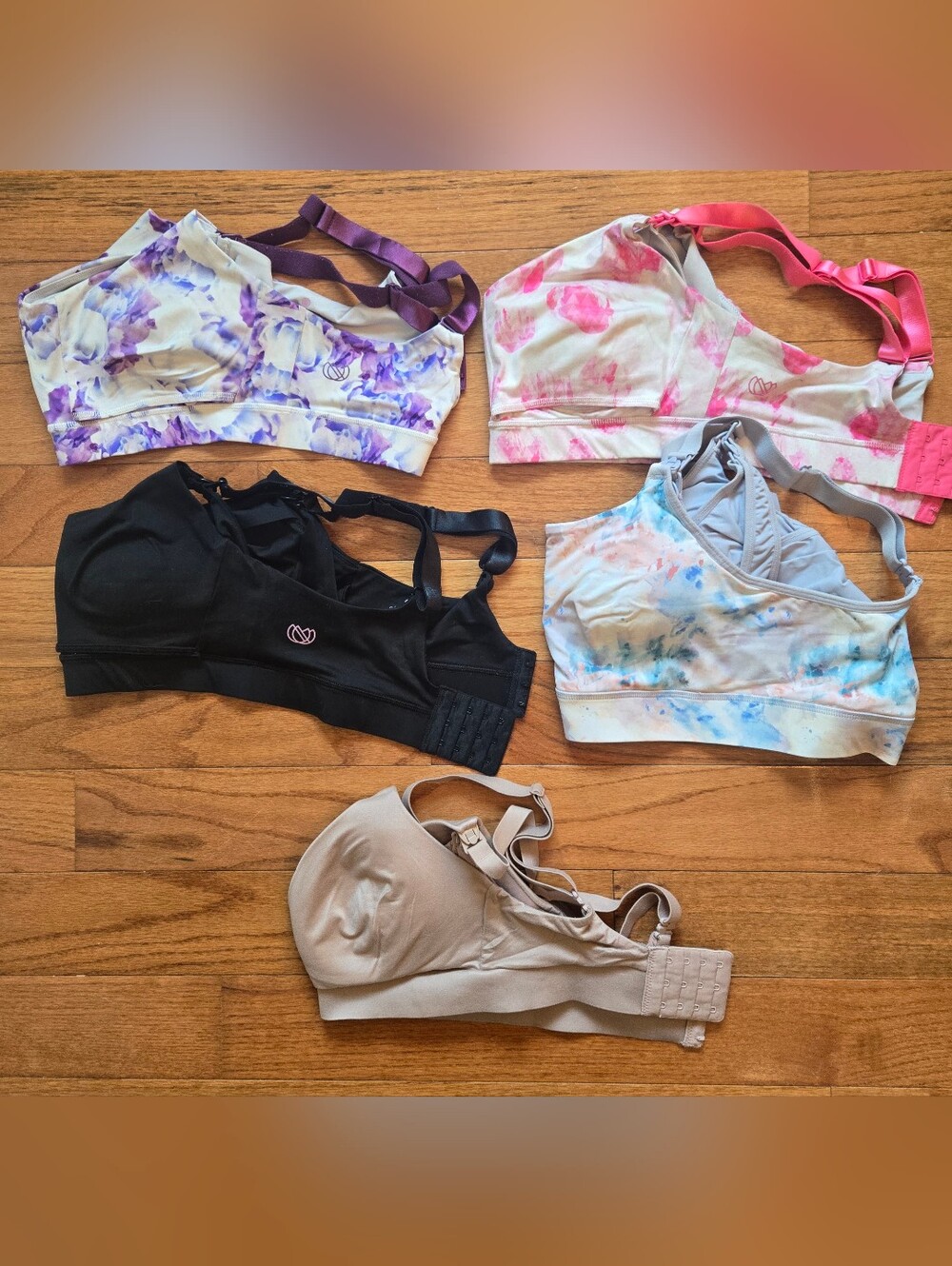 Kindred Bravely and Ollie Grey Pumping Bra Lot Of 5